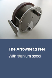 Arrowhead reel with titanium spool